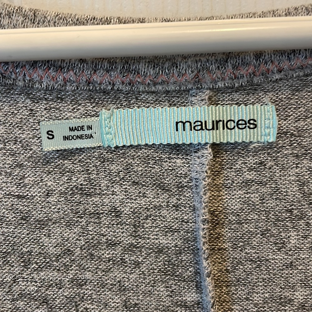 NWOT Maurice’s tunic top gray |Small 3/4” sleeve - Picture 2 of 7